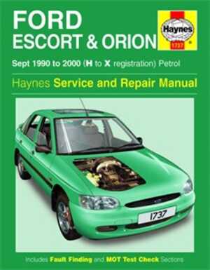 Haynes Reparationshandbok, Ford Escort & Orion Petrol Haynes 1737 - 174847 - OE 1737