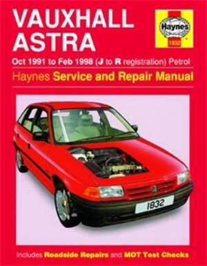 Haynes Reparationshandbok, Vauxhall Astra Petrol Haynes 1832 - 174853 - OE 1832