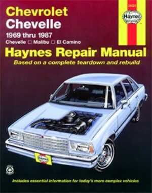 Haynes Reparationshandbok, Chevrolet Chevelle, Universal, 24020