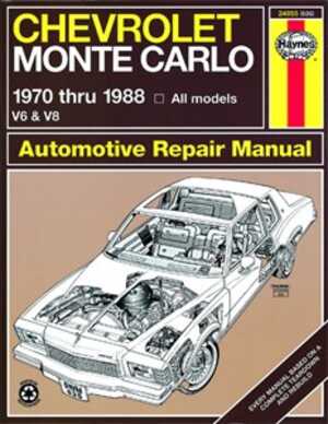 Haynes Reparationshandbok, Chevrolet Monte Carlo, Universal, 24055