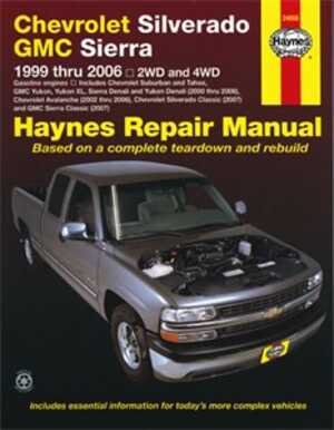 Haynes Reparationshandbok, Chevrolet Silverado Pick-up, Universal - 174878 - OE 24066