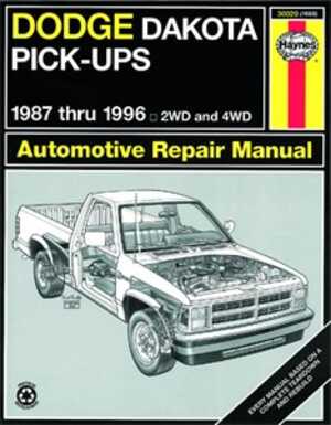 Haynes Reparationshandbok, Dodge Dakota Pick-up, Universal - 174899 - OE 30020
