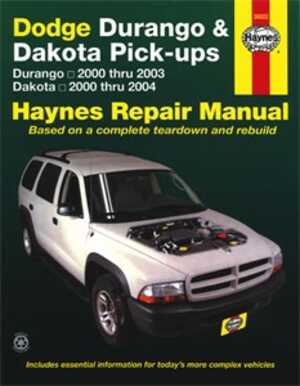 Haynes Reparationshandbok, Dodge Durango & Dakota Pick-ups, Universal, 30022