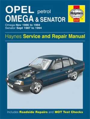 Haynes Reparationshandbok, Opel Omega & Senator Petrol, Universal, 3157