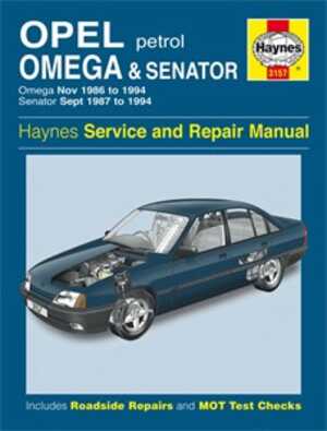 Haynes Reparationshandbok, Opel Omega & Senator Petrol Haynes 315 - 174920 - OE 3157