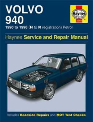 Haynes Reparationshandbok, Volvo 940 Petrol, Universal - 174930 - OE 3249