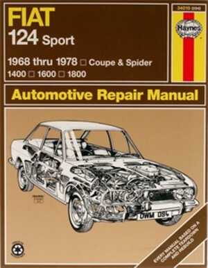 Haynes Reparationshandbok, Fiat 124 Sport/spider Haynes 34010 - 174938 - OE 34010