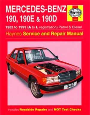 Haynes Reparationshandbok, Mercedes-benz 190, 190e & 190d - 174939 - OE 3450