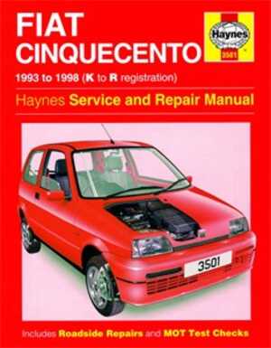 Haynes Reparationshandbok, Fiat Cinquecento, Universal, 3501
