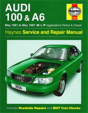 Haynes Reparationshandbok, Audi 100 & A6 Petrol & Diesel, Universal - 174946 - OE 3504