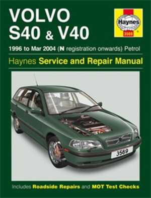 Haynes Reparationshandbok, Volvo S40 & V40 Petrol - 174950 - OE 3569