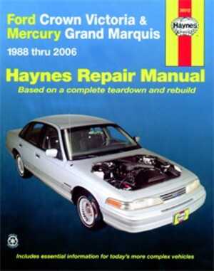 Haynes Reparationshandbok, Ford Crown Victoria Grand Marquis, Universal, 36012