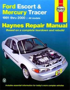 Haynes Reparationshandbok, Ford Escort & Mercury Tracer, Universal - 174959 - OE 36020