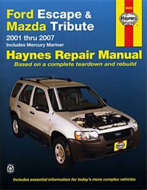 Haynes Reparationshandbok, Ford Escape, Universal - 174960 - OE 36022