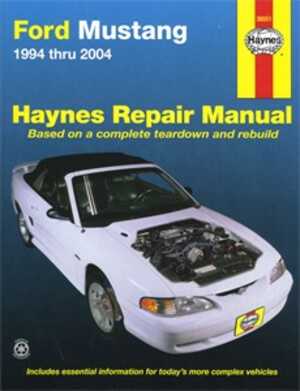 Haynes Reparationshandbok, Ford Mustang, Universal - 174970 - OE 36051
