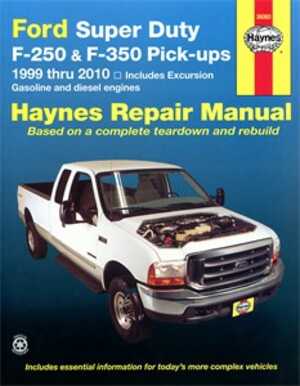 Haynes Reparationshandbok, Ford Super Duty F-250 & F-350, Universal - 174974 - OE 36060