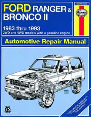 Haynes Reparationshandbok, Ford Ranger & Bronco Ii, Universal - 174978 - OE 36070