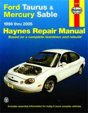Haynes Reparationshandbok, Ford Taurus & Mercury Sable, Universal - 174981 - OE 36075