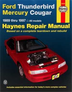 Haynes Reparationshandbok, Ford Thunderbird & Mercury Cougar, Universal - 174984 - OE 36086