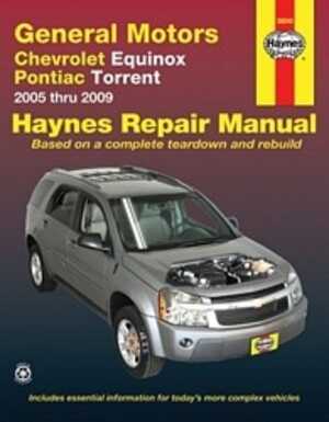 Haynes Reparationshandbok, Chevrolet Equinox Pontiac Torrent, Universal - 175000 - OE 38040