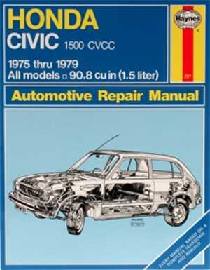 Haynes Reparationshandbok, Honda Civic 1500 Cvcc, Universal - 175016 - OE 42022