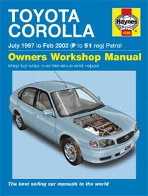 Haynes Reparationshandbok, Toyota Corolla Petrol, Universal - 175025 - OE 4286