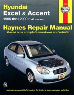 Haynes Reparationshandbok, Hyundai Excel & Accent, Universal - 175026 - OE 43015