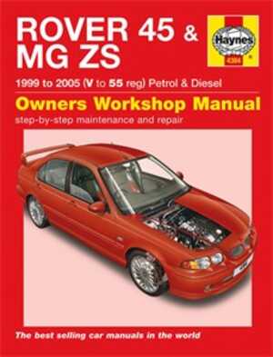 Haynes Reparationshandbok, Rover 45 / Mg Zs Petrol & Diesel - 175028 - OE 4384