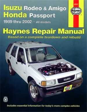 Haynes Reparationshandbok, Isuzu Rodeo, Amigo, Universal - 175032 - OE 47017