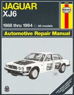 Haynes Reparationshandbok, Jaguar Xj6, Universal - 175046 - OE 49011
