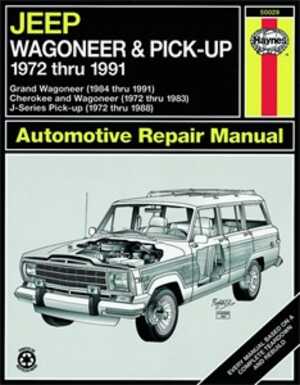 Haynes Reparationshandbok, Jeep Wagoneer/j-series, Universal - 175049 - OE 50029