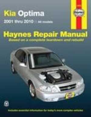 Haynes Reparationshandbok, Kia Optima, Universal - 175051 - OE 54050