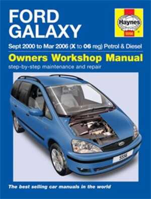 Haynes Reparationshandbok, Ford Galaxy - 175056 - OE 978 0 85733 556 2