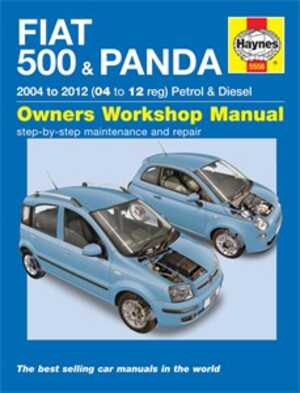 Haynes Reparationshandbok, Fiat 500 & Panda, Universal, 978 0 85733 558 6
