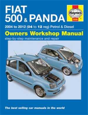 Haynes Reparationshandbok, Fiat 500 & Panda - 175058 - OE 978 0 85733 558 6