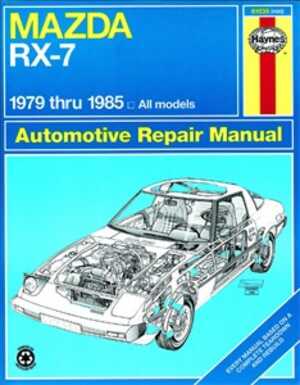 Haynes Reparationshandbok, Mazda Rx7 Rotary, Universal, 61035