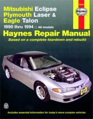 Haynes Reparationshandbok, Mitsubishi Eclipse, Laser, Talon, Universal, 68030