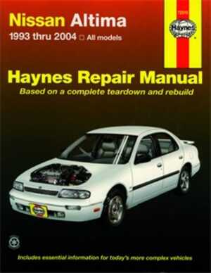 Haynes Reparationshandbok, Nissan Altima, Universal Haynes 72015 - 175084 - OE 72015