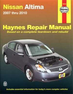 Haynes Reparationshandbok, Nissan Altima, Universal Haynes 72016 - 175085 - OE 72016