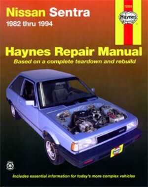 Haynes Reparationshandbok, Nissan Sentra, Universal Haynes 72050 - 175092 - OE 72050