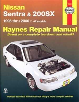 Haynes Reparationshandbok, Nissan Sentra & 200sx Haynes 72051 - 175093 - OE 72051