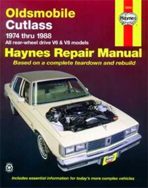 Haynes Reparationshandbok, Oldsmobile Cutlass Haynes 73015 - 175095 - OE 73015