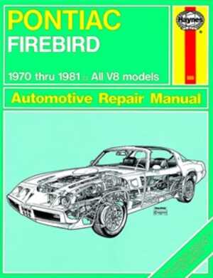 Haynes Reparationshandbok, Pontiac Firebird V8, Universal - 175097 - OE 79018
