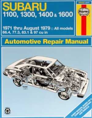Haynes Reparationshandbok, Subaru 1100, 1300, 1400, & 1600, Universal, 89002