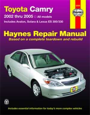 Haynes Reparationshandbok, Lexus Es 300-330, Universal, 92008