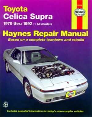 Haynes Reparationshandbok, Toyota Celica Supra, Universal - 175116 - OE 92025