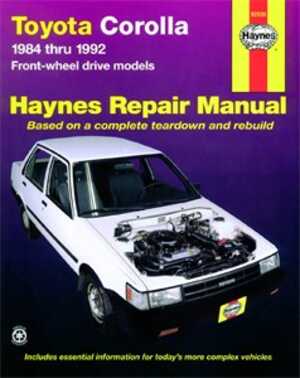 Haynes Reparationshandbok, Toyota Corolla (fwd), Universal, 92035