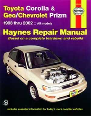 Haynes Reparationshandbok, Chevrolet Prizm, Universal, 92036