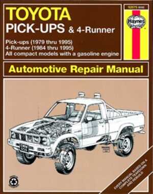 Haynes Reparationshandbok, Toyota Pick-up, Universal - 175129 - OE 92075