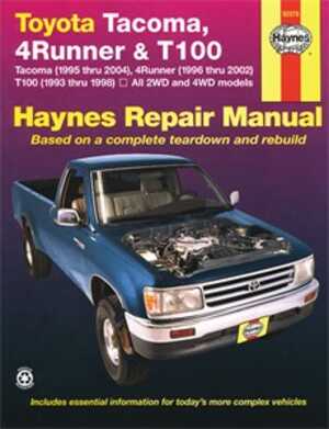 Haynes Reparationshandbok, Toyota Tacoma, 4runner & T100, Universal, 92076